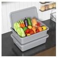 thumbnail image 5 of 12-Packs 13 L Bus Tubs with Lids, Plastic Restaurant Bus Box, Grey, 5 of 7