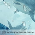 thumbnail image 3 of Shark Waterproof Printed Shower Curtain Set with Hooks - Bathroom Decoration, 3 of 5