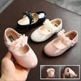 thumbnail image 2 of Girls' Princess Leather Shoes Comfort Sole Non-Slip Performance Shoes for Parties Pageants, 2 of 5