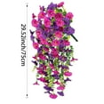 thumbnail image 2 of Flores artificiales, flores falsas, flores de imitación, juego de regalo para mujer, 6 piezas, jardín al aire libre, realistas, artificiales y para colgar en la pared, simulación de ratán para colgar, 2 of 5
