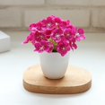thumbnail image 2 of Faux Flower in Pot - Decorative Mini Artificial Potted Plant Fake Bonsai Flower, 2 of 4