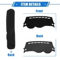 thumbnail image 5 of Unique Bargains Dashboard Dash Cover Compatible for Chevy Trax 2017-2020, Durable Polyester Front Dash Cover Mat Black, 5 of 7