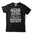 thumbnail image 2 of Gamer Shirt If You Can Read This I Was Forced To Put My Controller Down And Re Enter Society Shirt (Medium Navy Blue), 2 of 6