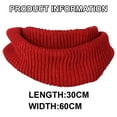 thumbnail image 2 of Chunky Scarf Women'S Winter Knit Infinity Scarf Fashion Thick Warm Circle Loop Scarves Soft Fall Winter Thick Warm Women-Jujube Red, 2 of 5