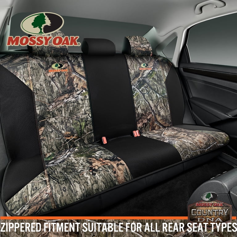Mossy Oak Camo Low Back Bench Seat Cover, Blue photo 2