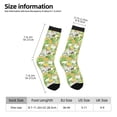 thumbnail image 2 of KLL Gnome and Pineapple Print Cool Socks Men's Women's Crew Socks Funny Crazy Novelty Stockings, 2 of 6