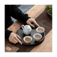 thumbnail image 5 of Bamboo Round Tea Tray, Tea Cake, Tea Tray, Tea Ceremony Accessories, Tea Tray, Review Tea Tray, 5 of 5