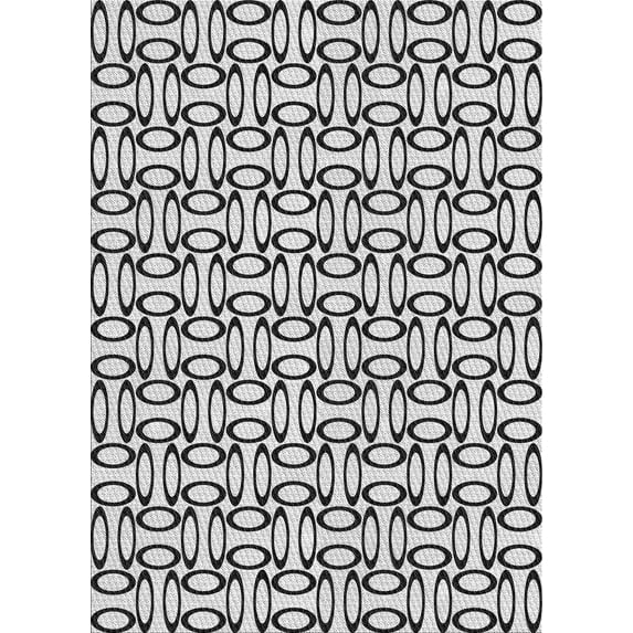 Ahgly Company Indoor Rectangle Patterned Platinum Gray Novelty Area Rugs, 4' x 6'