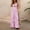 Pink, variant on Women's Vertical Stripe Twist Front Cutout Jumpsuit – Spaghetti Strap High Waist Wide Leg Romper Casual Vacation Pink,S