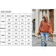 thumbnail image 4 of Womens Sweaters Pullover Oversized Deep V Neck Off Shoulder Tops Long Sleeves Loose Knit Sweater, 4 of 6