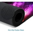 thumbnail image 2 of Mouse Pad Gaming, Large Mouse Pads for Desk, Keyboard Mouse Mat Desk Pad, Non-Slip Rubber Base with Stitched Edges Mousepad , 31.5x11.8in Colorful Galaxy, 2 of 6