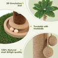 thumbnail image 3 of 35" Tall Cat Scratching Post Tree Tower with Interactive Mouse Hole and Wooden Ball for Kittens and Adult Indoor Cats, 3 of 8
