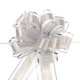 thumbnail image 1 of 10uds 7 Pulgadas Grande Tirar Lazo Regalo Envoltura Lazos Cinta Organza Plata para Boda Cestas Regalos Navidad Fiesta, 1 of 6