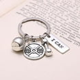 thumbnail image 6 of SPRING PARK Dumbbell Barbell Shape I Can Letter Pendant Key Ring Holder Keychain Portable Hangs Keychain, 6 of 8