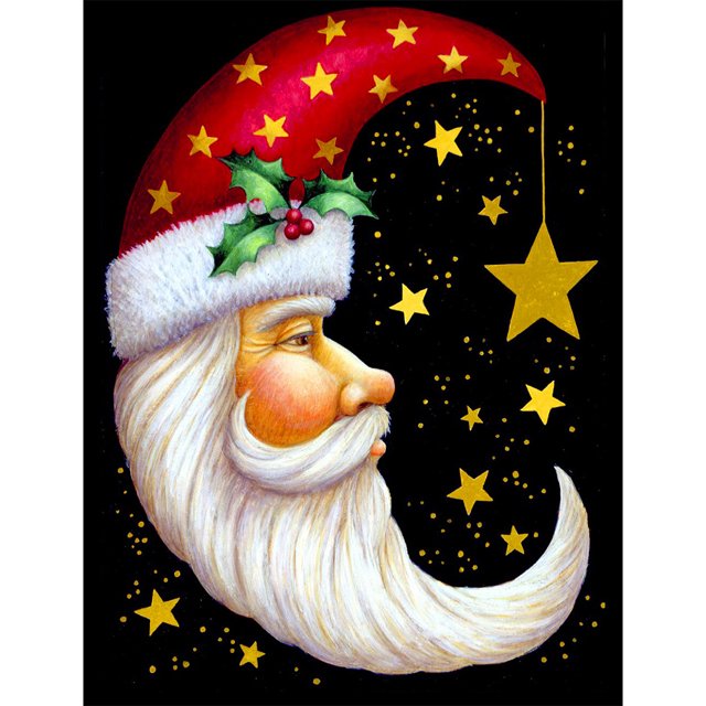Cuadros Decorativos Diamond Painting 5D DIY Santa Full Round Drill Rhinestone Kit (wt971) Sywqhk Nuevos Originales