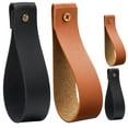 thumbnail image 1 of 4pcs Curtain Rod Holders Wall Hanging Straps Leather Straps for Hanging Curtain Rod, 1 of 9