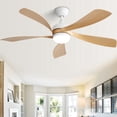 thumbnail image 3 of (Same as W882P146310) 52 Inch Modern Ceiling Fan With 3 Color Dimmable 5 ABS Blades Remote Control Reversible DC Motor With Led Light, 3 of 11