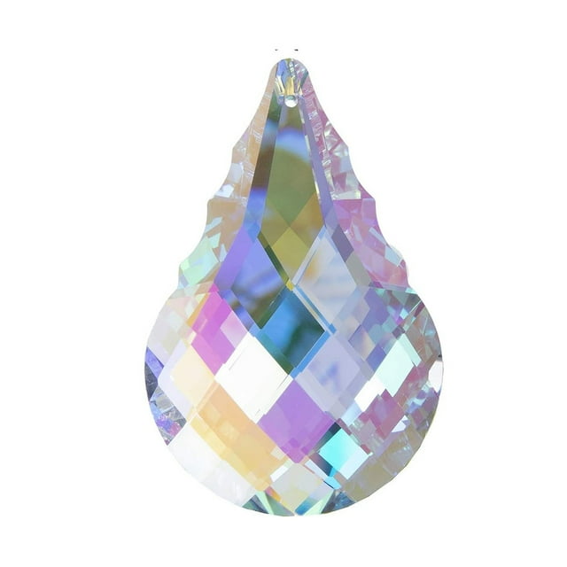 Lámpara colgante de cristales de colores, lámpara colgante con prismas, atrapasol