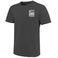 thumbnail image 2 of Men's  Graphite Indiana Hoosiers Comfort Colors Minimal Vista Distressed Graphics T-Shirt, 2 of 3