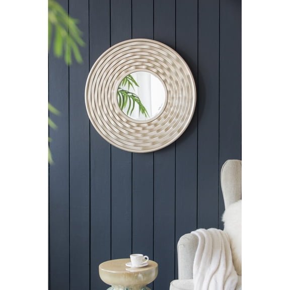 D31.3x2" Round Mirror, Wall Mounted Mirror Home Decor for Bathroom Living Room