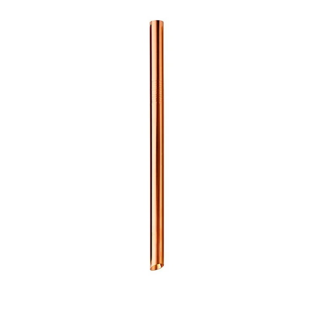 Toystoory Pajita para beber de acero inoxidable, 12mm, reutilizable, recta, anticorrosivo, portátil, para fiestas domésticas, pajitas para Mostrada Oro rosa