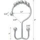 thumbnail image 2 of Bathroom Rust-proof Mountain-shaped Ball Shower Curtain Sliding Hook Ring (silver), 2 of 5