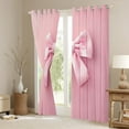 thumbnail image 3 of Manfei Cute Bow Girl Black Out Curtains,Dreamy Princess Curtains Pack of 2 (42x63 Each),Kawaii Ribbon Bow Knot Bedroom Curtains,Luxury Bedroom Decor, 3 of 6
