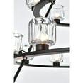 thumbnail image 6 of Elegant Lighting Cadence 48 Inch Three-Tier Chandelier In Black, 6 of 8