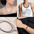 thumbnail image 3 of bedienty 3piece Long Service Life Rope Choker Necklace With Waterproof Wax Coating, 3 of 6