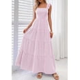thumbnail image 2 of PRETTYGARDEN Womens Summer Casual Maxi Dresses Striped Square Neck Sleeveless Boho Flowy Sundress Beach Vacation Clothes, 2 of 7