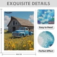 thumbnail image 3 of Diamond Art Kit for Adults, Rustic Blue Truck Barn Scene Diamond Painting for Adults Beginners, 5D DIY Diamond Art Painting Kits, Colorful Diamond Painting Craft for Home Decor 12x16, 3 of 7