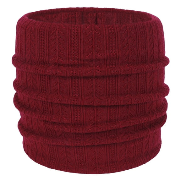 Scarves for Women Winter Scarf Neck Warmer Men Neck Gaiter Women Scarf Winter Double Layer Thick Knit Circle Loop Scarf Warm Windproof