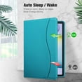 thumbnail image 4 of Fintie Case for Samsung Galaxy Tab S6 Lite 10.4'' 2020 Model SM-P610 (Wi-Fi) SM-P615 (LTE) with S Pen Holder, Multi-Angle Viewing Soft TPU Back Cover with Pocket Auto Wake/Sleep, Legacy Teal, 4 of 10