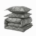 thumbnail image 4 of JML Lightweight Tufted Comforter Set Embroidery Geometric Comforter Sets for All Season Black Twin 2 Piece, 4 of 5