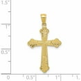 thumbnail image 3 of 10K Yellow Gold Budded Cross Pendant (30 X 21) Made In United States 10c1131, 3 of 5
