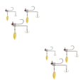 thumbnail image 3 of Yuarrent River Professional Hard Lure Bait Fish Kit de anzuelos triples Wobblers Crankbait Aparejos de pesca Accesorios 4cm + 5cm + 6cm Type2 NO2 Yuarrent CBP251311, 3 of 6