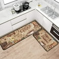 thumbnail image 4 of Coffee Kitchen Rugs Sets of 2, Coffee Rugs for Kitchen, Brown Kitchen Rug Washable Non-Slip Kitchen Mats for Floor 2 Piece Coffee Decorations for Kitchen, 4 of 6