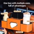 thumbnail image 3 of Hunlyman Car Back Seat Organizer with Cup Holders, Backseat Organizers Hanging Storage, for Hold Drinks, Handbag, Compatible with Most Vehicles, 3 of 9