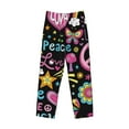 thumbnail image 4 of Balery Men'S Peace Love And Dove Flower Power Pants,Sleepwear Pants,Pajama Pants,Pj Bottoms Drawstring And Pockets-Xx-Large, 4 of 9