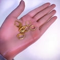 thumbnail image 3 of 14K Gold Plated Huggie Hoop Earrings,Cartilage Earring for Sensitive Ears Hypoallergenic Lightweight 3Pairs, 3 of 9