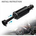 thumbnail image 2 of Insert de Silencieux d'Échappement de Moto pour Contrôle du Bruit, Silencieux Amovible Universel en Acier Inoxydable Haute Résistance Compatible avec Silencieux à Embout Rond 44-46mm, Accessoires de Tuyau d'Échappement de Moto, 2 of 5