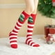 thumbnail image 4 of Medias navideñas de mujer hasta la rodilla - Calcetines de invierno forrados de forro polar grueso con 2 paquetes con diseños festivos para un calor acogedor y regalos, 4 of 6