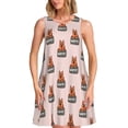 thumbnail image 1 of Bixox Robe Sans Manches à Imprimé Berger Allemand pour Femmes avec Poches, Robe Débardeur Décontractée Longueur Genou pour l'Été-3TG, 1 of 7