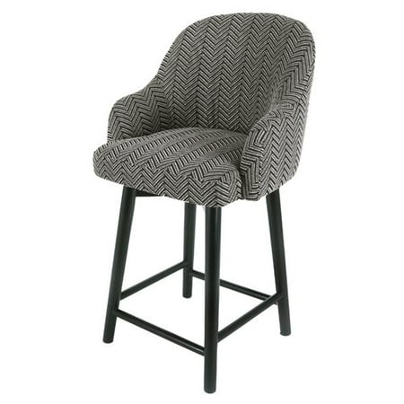 - Bungalow Rose Wellfleet Fabric Swivel Bar Stool