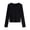 Black women fall crop tops a1, variant on Women's Fall Winter Round Neck Long Sleeve Basic Pullover Tops Solid Casual Crop Tshirt Slim Fit Blouses Cute Trendy Tees Fashion Shirts Clothes, Coffee S