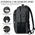 thumbnail image 4 of Mochila de viaje para portátil BIKROD 45 L extra grande de 18.4 pulgadas, negra, 4 of 6