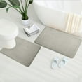 thumbnail image 3 of Blueek Basic 3 Piece Polyester Bath Rugs Set, Bathroom Non Slip Door Mat, Super Soft & water-water-Absorption rug, Large 20"x32", Small 16"x16", Contour 16"x20", 3 of 6