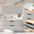 thumbnail image 5 of 35.4 Inch Bathroom Vanity with Sink, Modern Floating Bathroom Storage Cabinet, Bathroom Vanities with Sink, Wall Mounted Bathroom Cabinet with 2 Soft Close Drawers, 5 of 7
