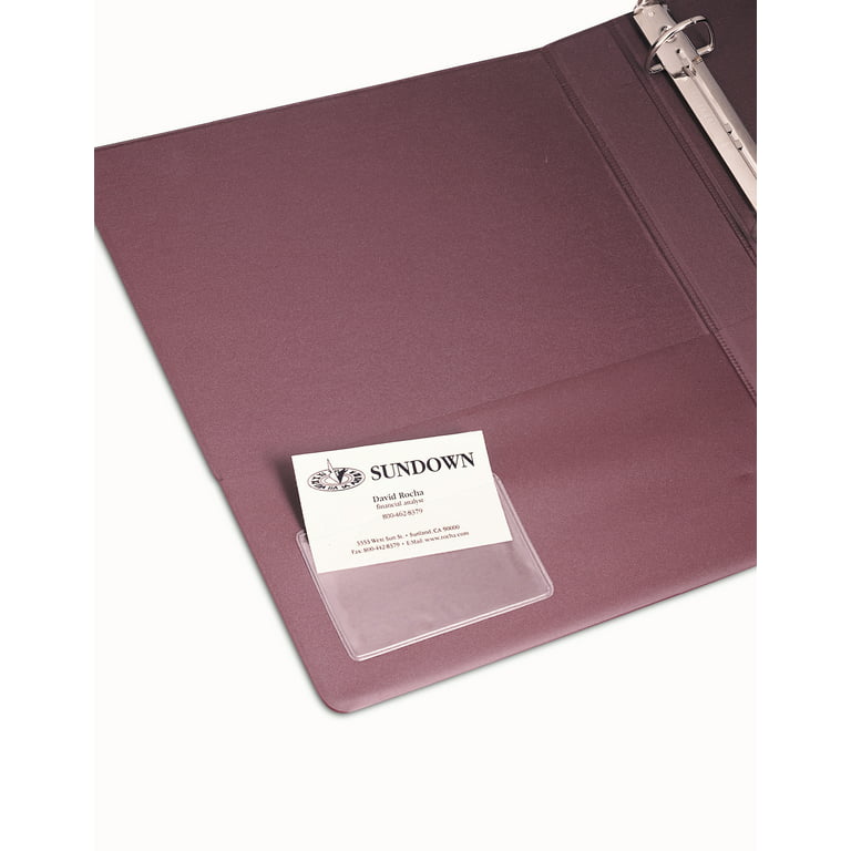 Vinyl Document Folders (Legal Size) with Business Card Holder