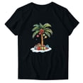 thumbnail image 1 of Blusas de Manga Corta para las Mujeres Divertida Impresión Cuello Redondo Camiseta Vintage, Blusas de Primavera para las Mujeres, 1 of 5